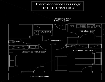 grundriss ferienwohnung fulpmes